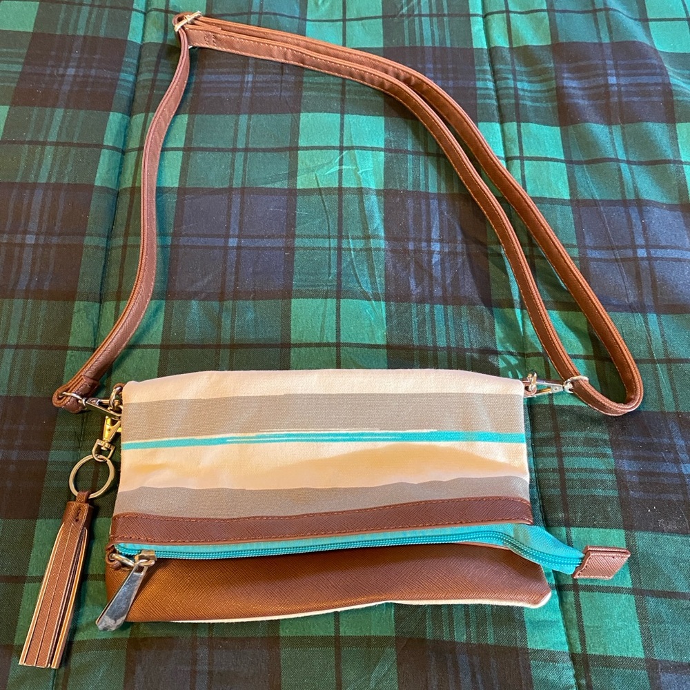 Blossom boutique fold over purse. Brand new.
